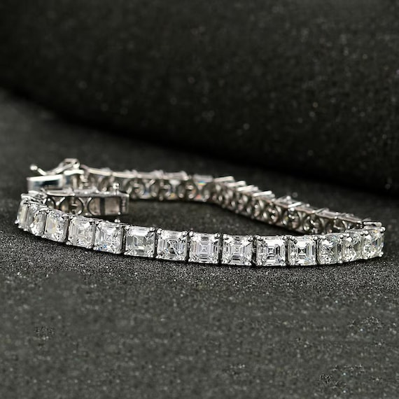 【激レア☆アッシャーカット新品】テニスブレスレット モアサナイト ブリンブリン 激レア☆アッシャーカット】テニスブレスレット モアサナイト 新品