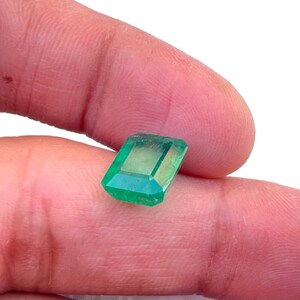4.50CT sambischer Smaragdschliff Octagon Loser Smaragd: Lebendiger Grüner Edelstein