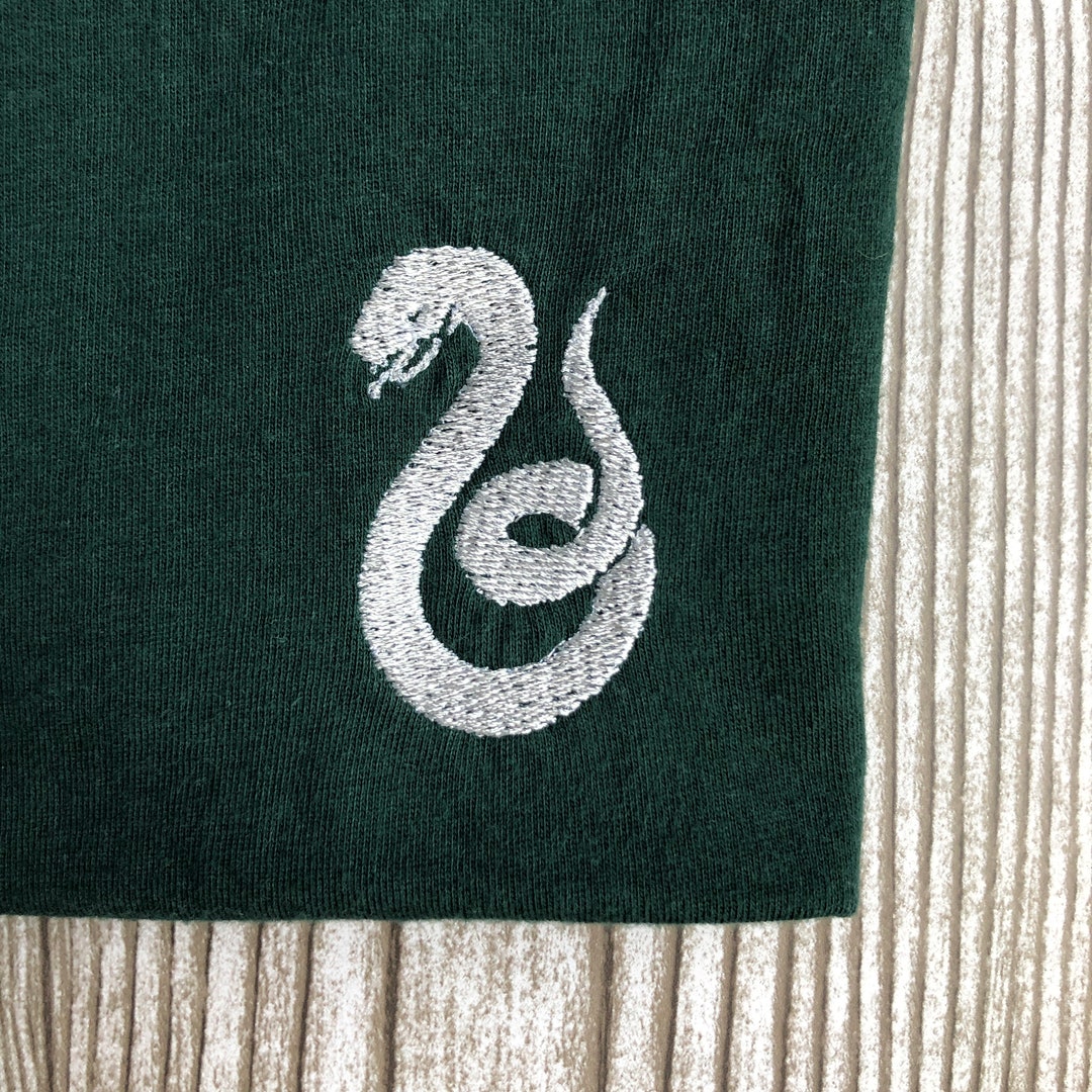 Minimalist Snake Shirt Wizard House Shirt Embroidered Snake - Etsy
