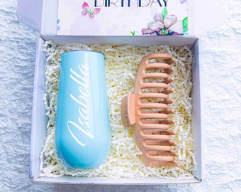 Personalized Tumbler Gift Box - Birthday Gift Set - Custom Name Gift Box - Thank You Gift - Happy Birthday Gift - Best Friend Gift Box