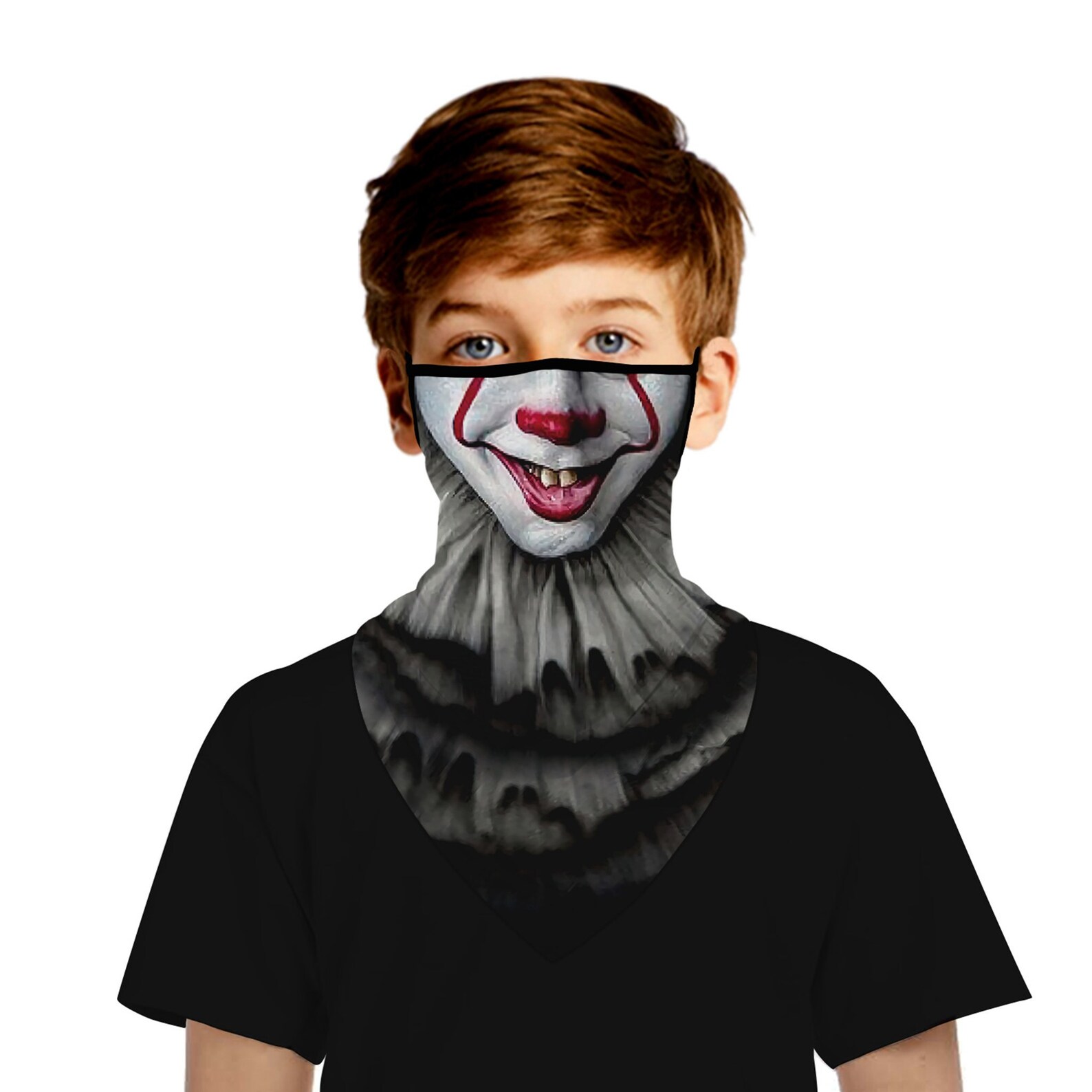 Halloween IT Face Neck Gaiter Face Bandana Mask for Child