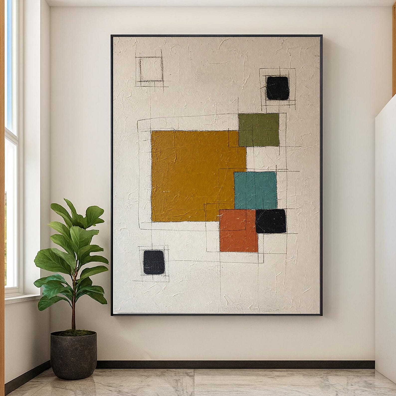 Original Minimalist Abstract Oil Painting on Canvas,hand Painted ...