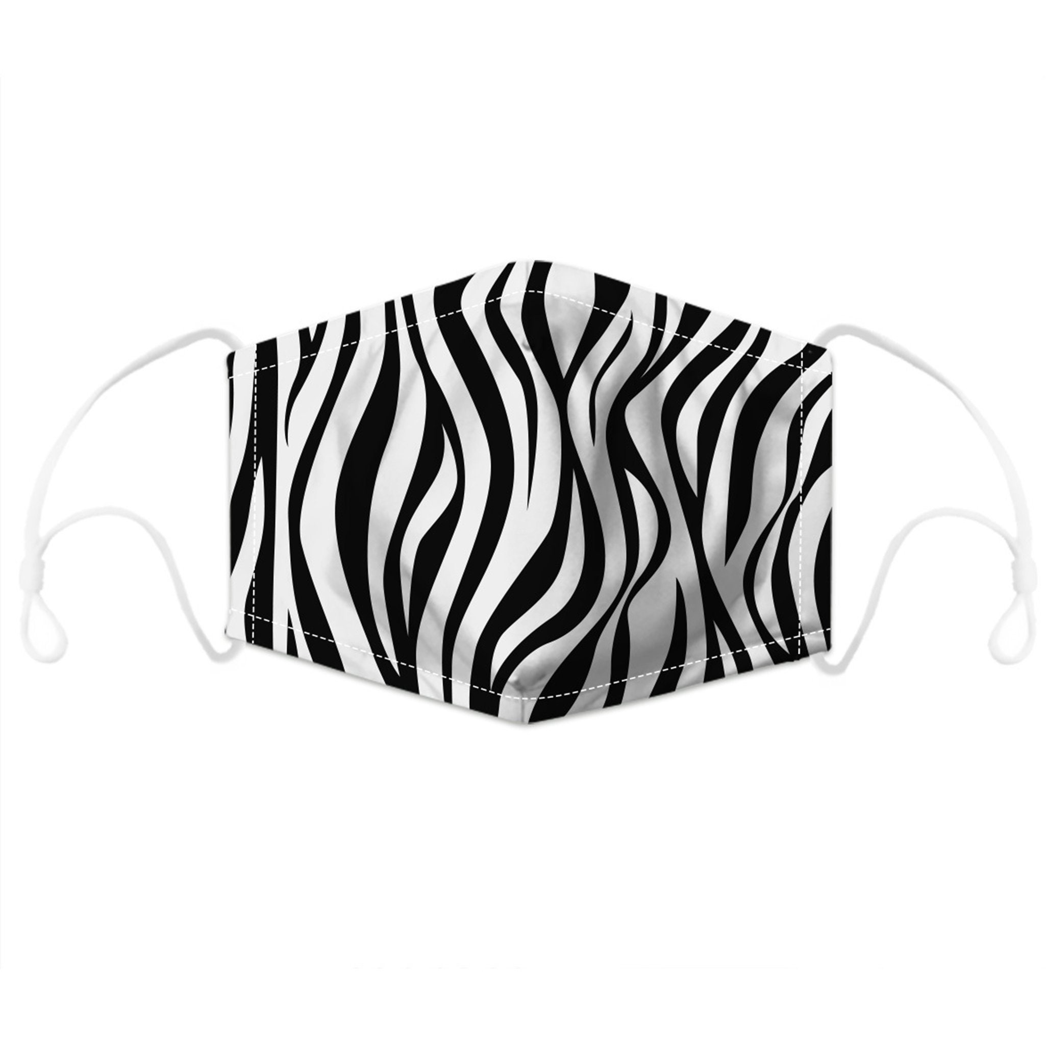 Zebra Print Mask Funny Face MaskWashable Face Mask Etsy
