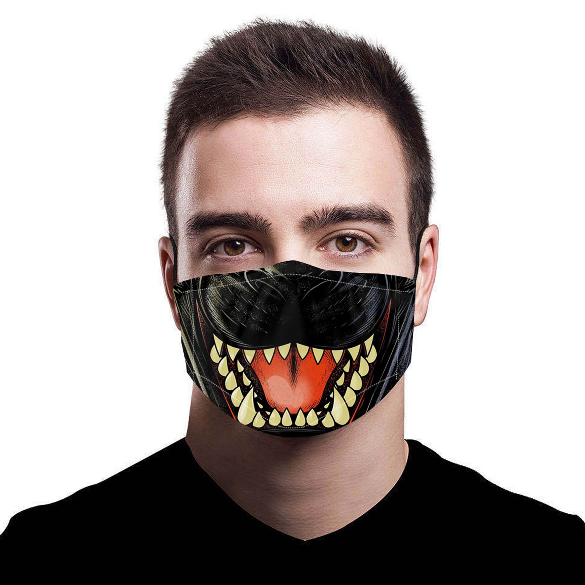 Godzilla Face Mask Cover Face Mask Godzilla Godzilla Mouth | Etsy