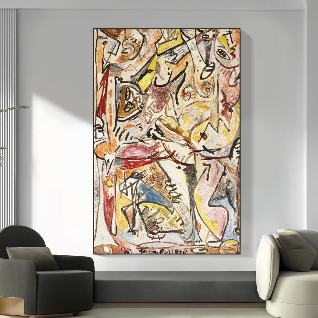 Original Abstract Oil Painting on Canvas Bold Colorful Expressionist ...