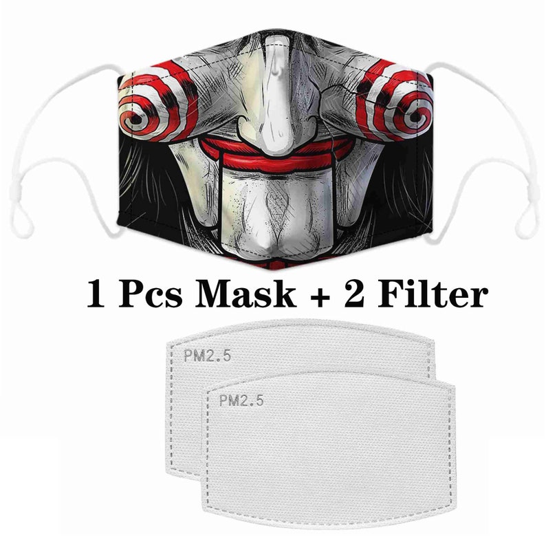 Jigsaw Face Mask Saw Movie Face Mask Horror Movie Face Mask Etsy