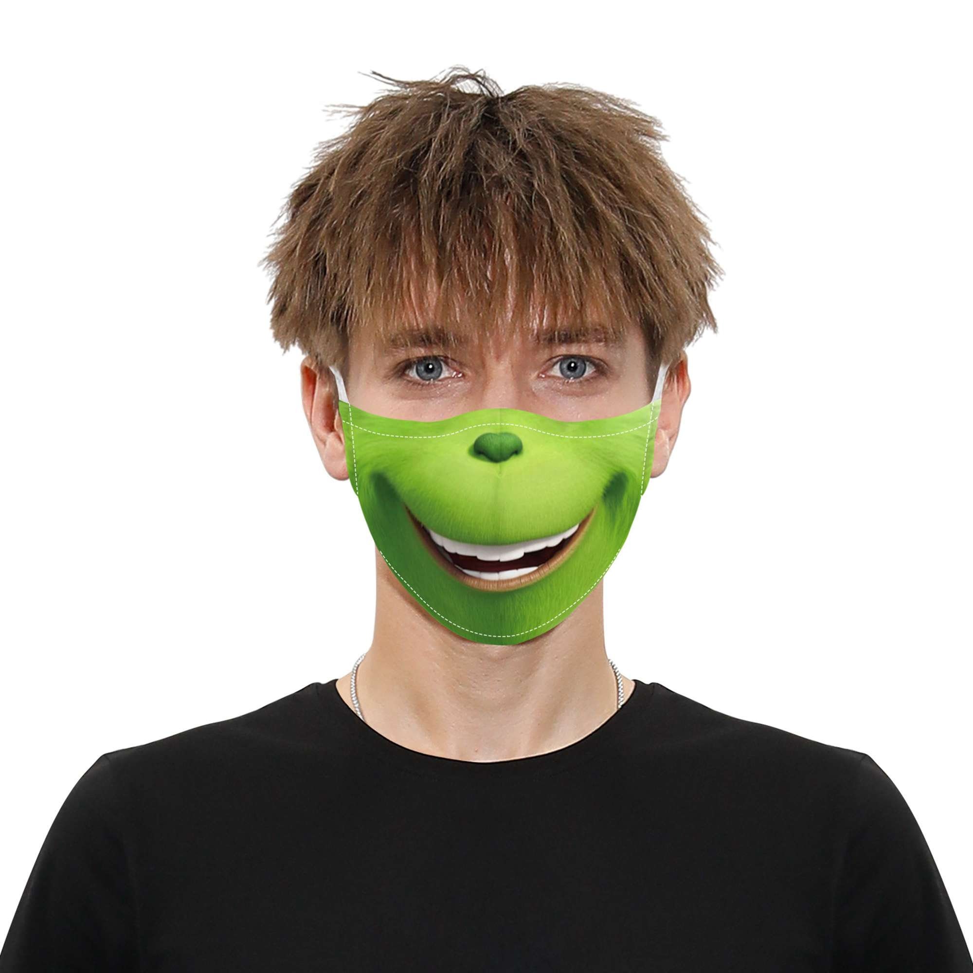 How the Grinch Stole Christmas Face Mask Washable Reusable Etsy