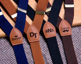 Custom Groomsmen Suspenders - Personalized Suspenders - Gift For Men - Groomsman Gift - Wedding Suspenders - Best Man Gift - Gift For Dad