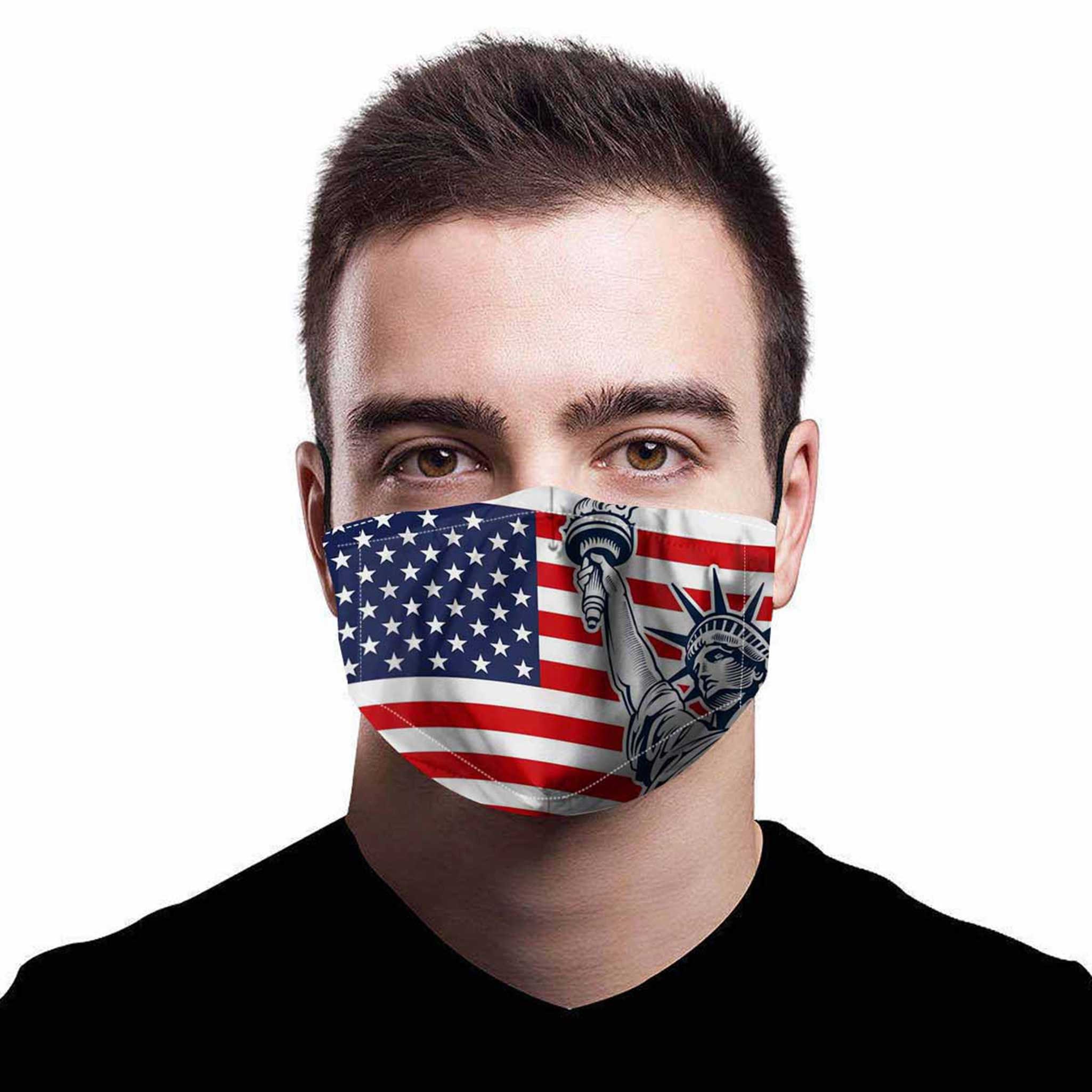 USA Statue of Liberty Mask Funny Face Maskwashable Face Mask Etsy