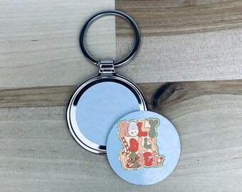 BLANK Round ALLOY sublimation keychain | Heavy Duty Alloy Sublimation Keychain | Sublimation Blank | Round sublimation Keychain | Keychain