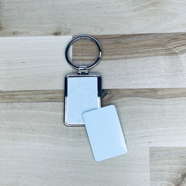 BLANK Rectangle ALLOY sublimation keychain | Heavy Duty Alloy Sublimation Keychain | Blank Sublimation | KeyChain | Sublimation Keychain