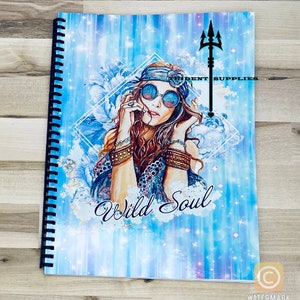 BLANK Sublimation 60 page Spiral Notebook Journal keeping letter paper Gloss Front and Back Cover Custom school notebook gift image 3