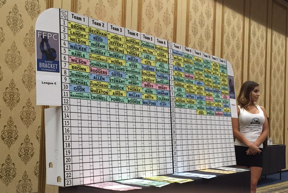 Fantasy football draft board