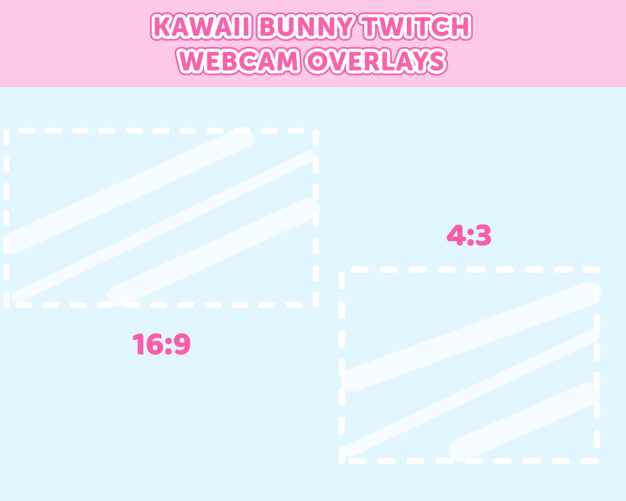 Cute Rabbit Webcam Overlays for Streaming by Oksana qoqsik on Dribbble