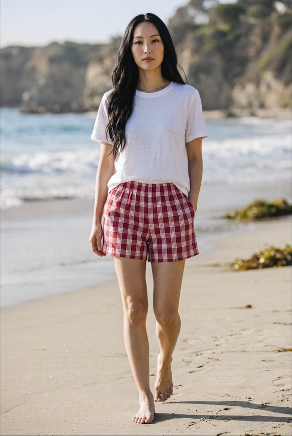 Palaka Cotton Shorts with Pockets - Hawaiian Plaid - Made in Hawaii - pls read entire description - MORE COLORS AVAILABLE-see other listings
