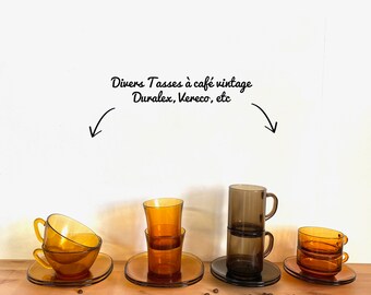 Various cups - vintage - Vereco - Durable - Other - glass