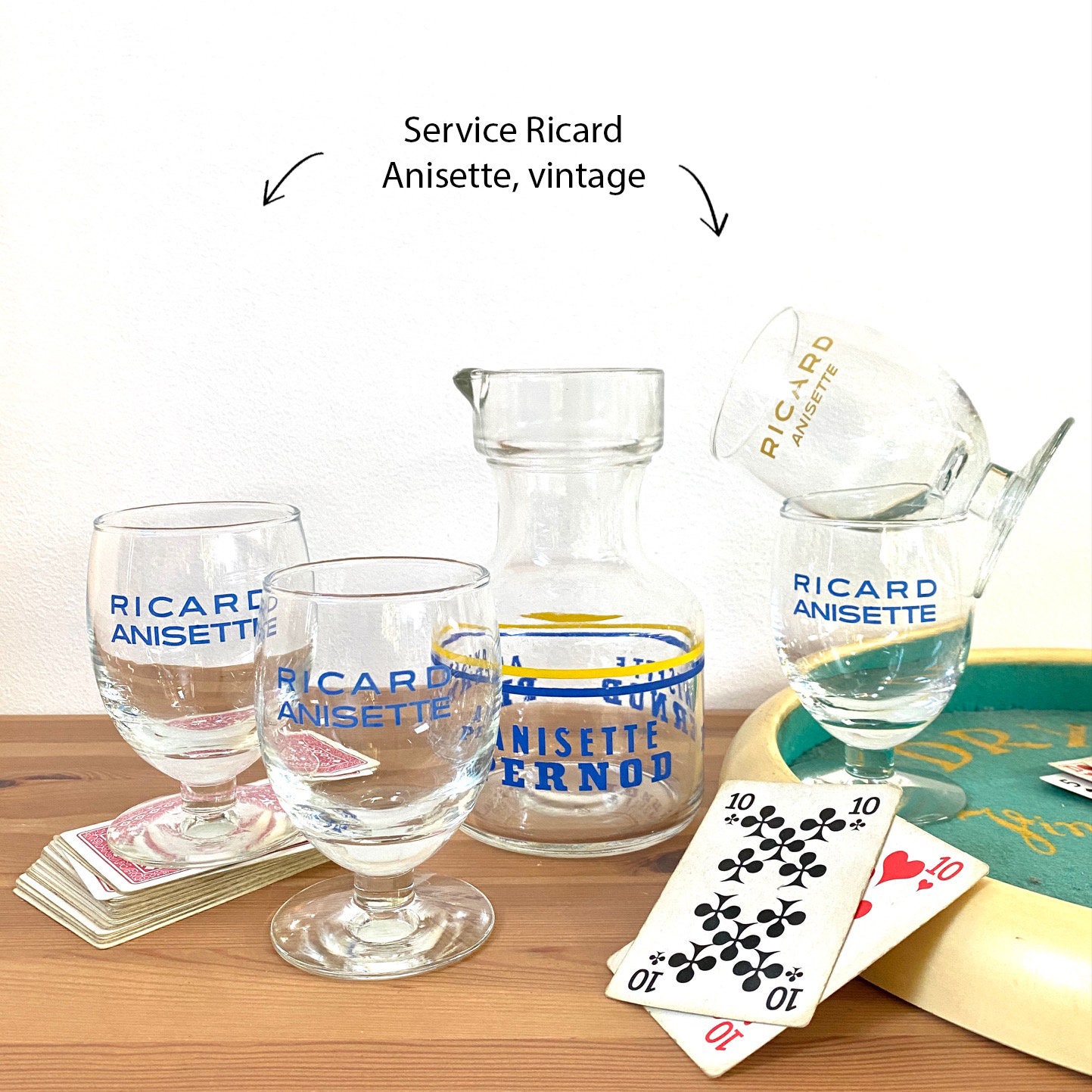 Lot Vintage Ricard - Anisette Pernod Rétro Très Bon État Vintage