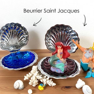 Scallop Butter Dish - 70s - Vintage
