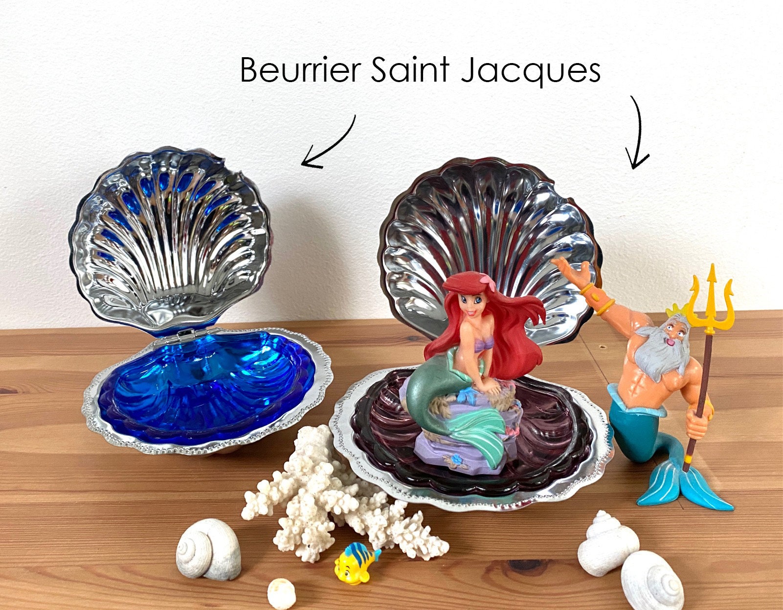 Beurrier Coquille Saint Jacques - Années 70 Vintage