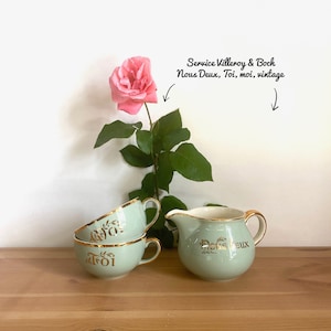 Breakfast set - Villeroy & Boch - vintage - very good condition - We two - You - Me