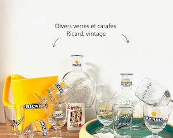 Divers Ricard - Rétro - Très bon état - Vintage - verres - carafes