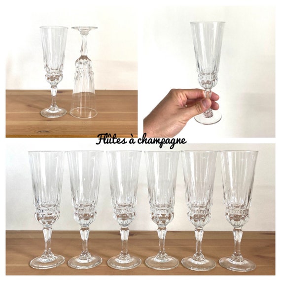 Lot De 6 Verres à Pied Luminarc / Cristal D'Arques - Octime Transparent - 18 Cm