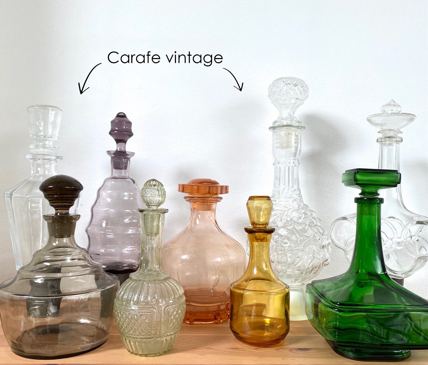 Carafes Vintage à L'unité - Déco Rétro Vintage 100% Récup