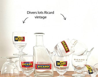 RICARD リカール　デキャンタ　水差し 60’s フランス　2セット フランス RICARD リカール ヴィンテージ水差し カラフェ