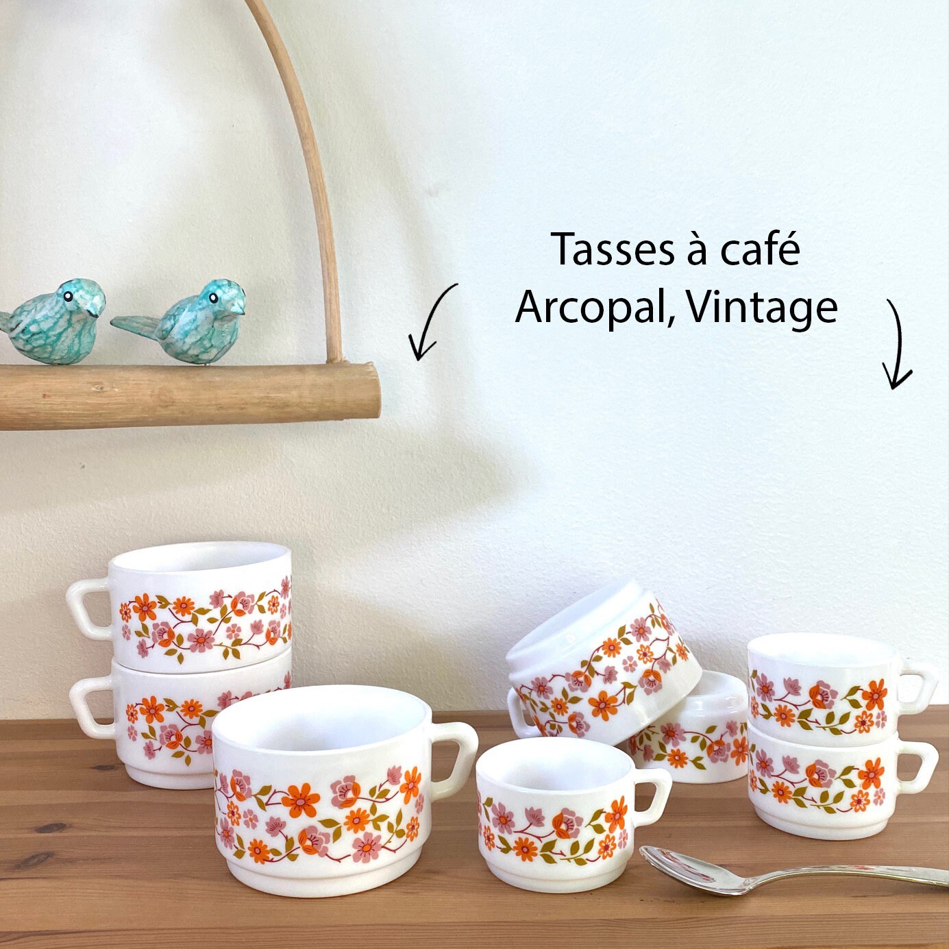 Tasses Arcopal - Scania France Vintage Années 70 Très Bon Etat