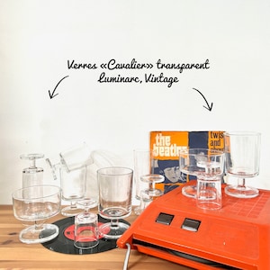 Luminarc Cavalier Glass Set - 1970s - Very Good Condition - Vintage