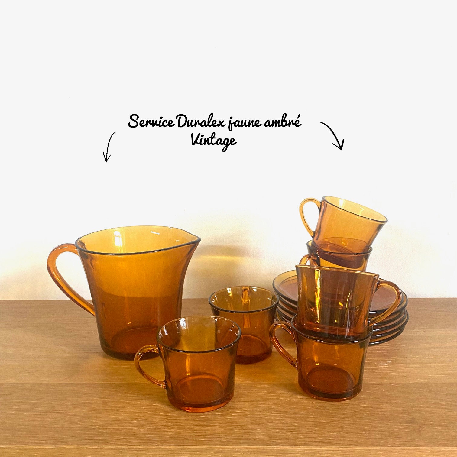 Lot De 12 Tasses à Café Duralex 'Ambres' - Couleur Marron, Occasion