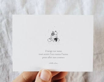 Carte haïku Courses