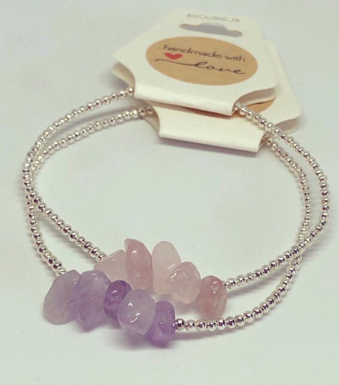 Bracelet Rétro Perles De Cristal Argenté - Occasion, Grappe De Perles Couleur 387