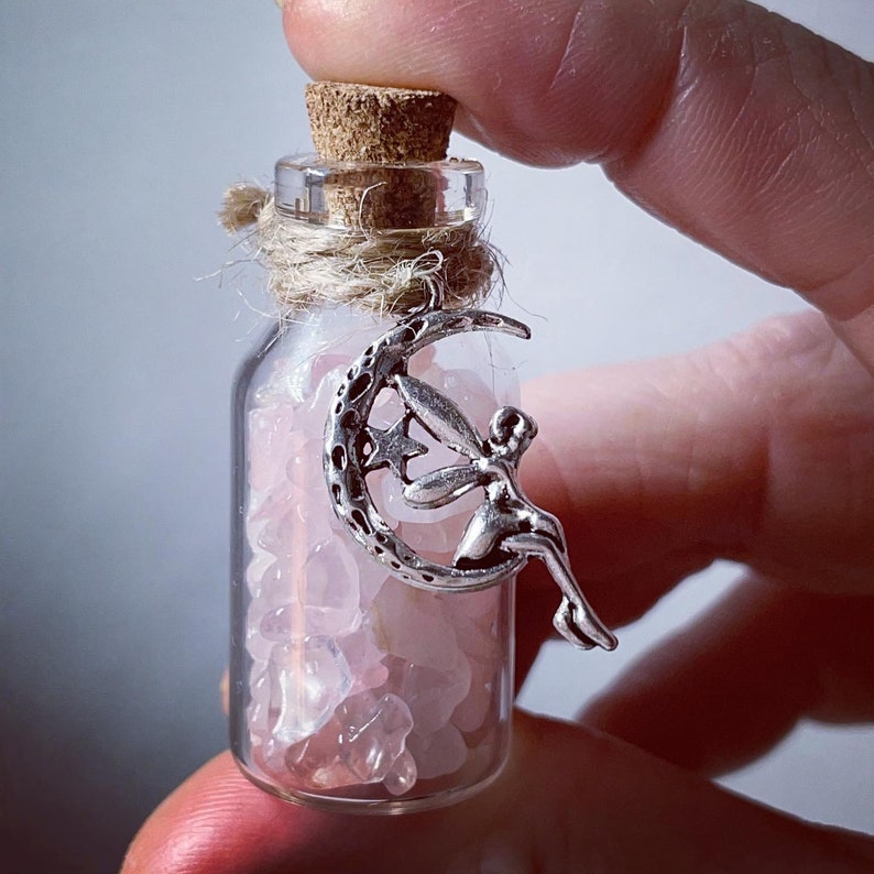 Fairy Crystal Wish Bottles 17 Different Gemstones Etsy
