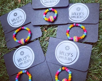 rainbow Fidget ring roller ring for anxiety/ sensory ring/ spinning fidget/ children’s rings/ gifts for children