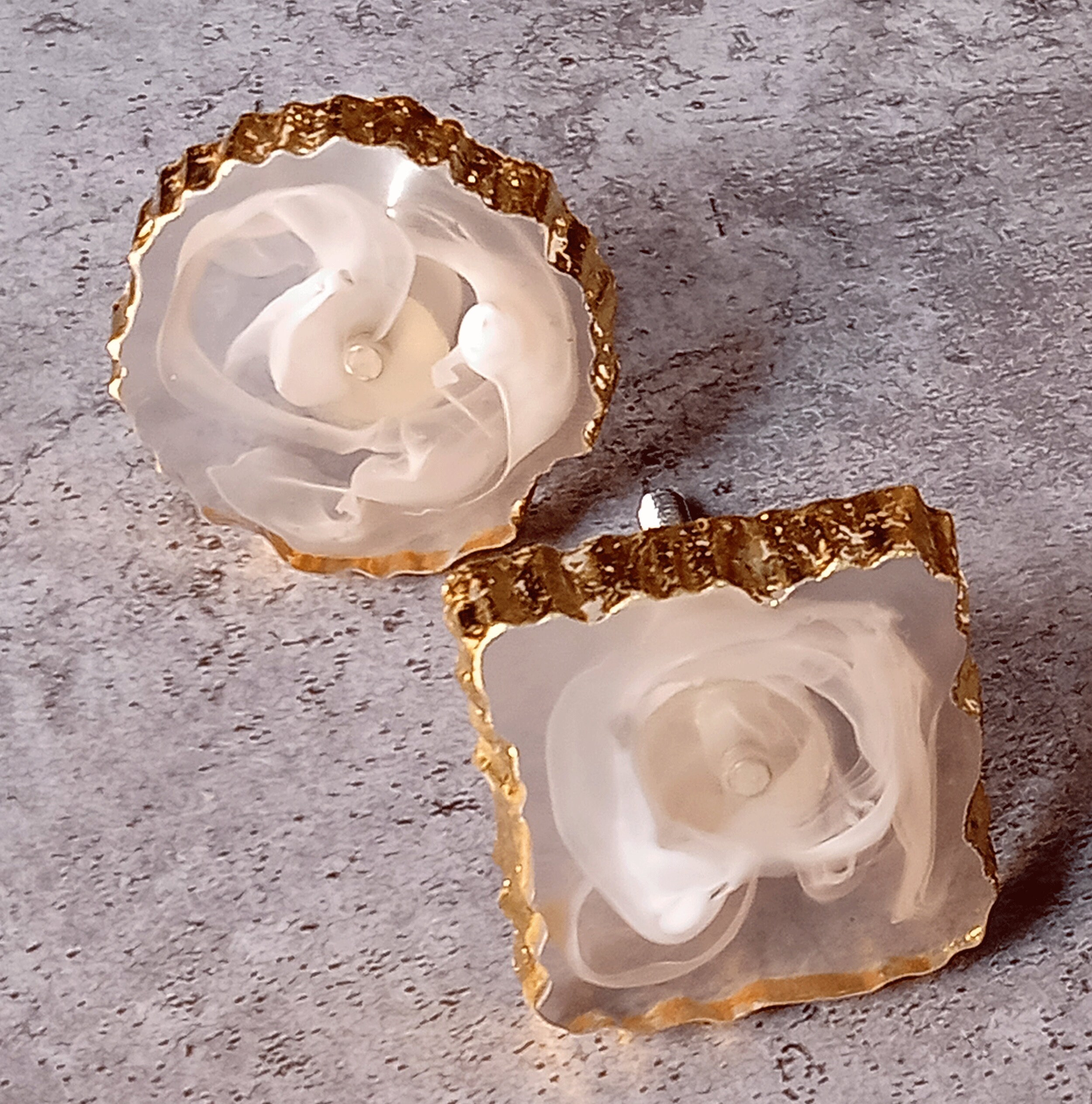 Perillas de resina sólida blanca perillas de armario | Etsy