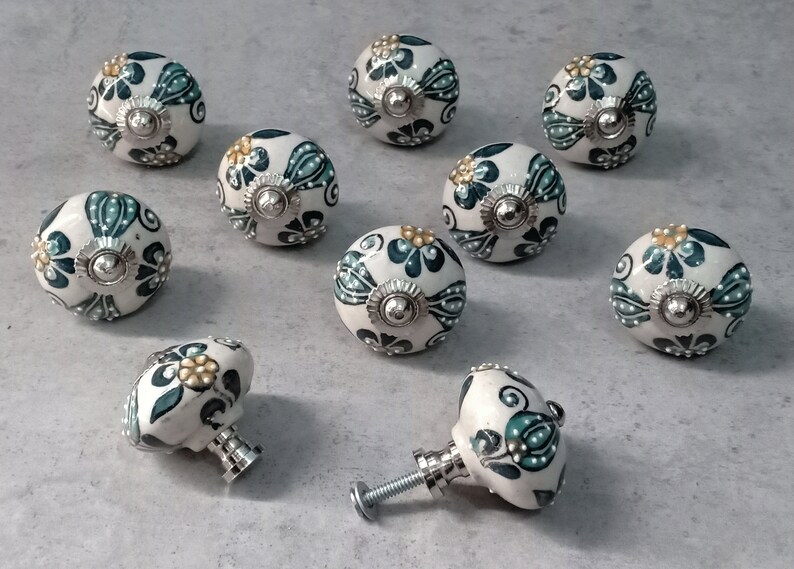 Multi Color Round Shape Hand Painted Ceramic Knobs Drawer Pulls Cabinet Kitchen Door Handles Home Living Truongsinhhoc Com Vn Multi Color Round Shape Hand Painted, Hand Painted Round Cabinet Knobs