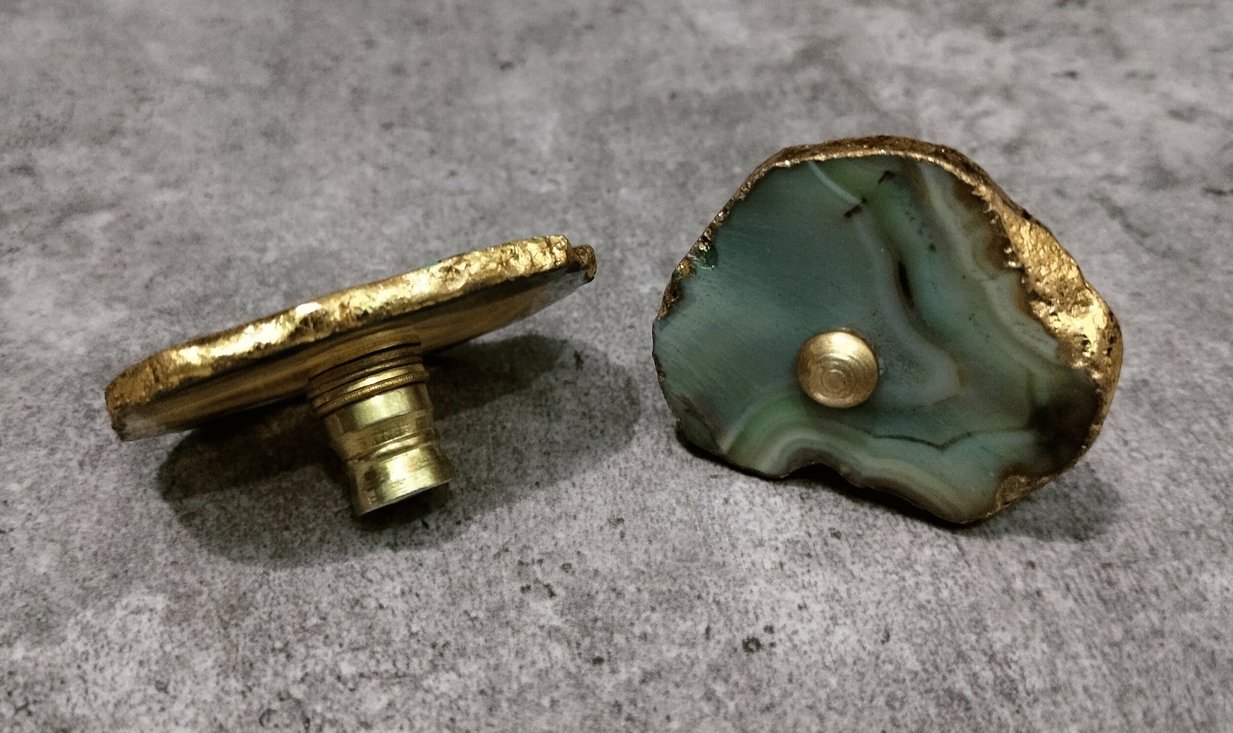 Green Agate Stone Knobs Fancy Knobs Decorative Knob Drawer Etsy