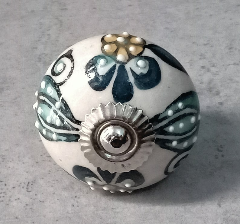 Multi Color Round Shape Hand Painted Ceramic Knobs Drawer Pulls Cabinet Kitchen Door Handles Home Living Improvement Thewellnessshed Co Nz Multi Color Round Shape Hand Painted, Hand Painted Round Cabinet Knobs