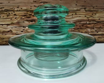 Glass *INSULATOR* ShS 20 ED 2020 Turquoise Light Green Modern Height 5.75" Complement your Collection Gift friends Home Decor Garden Decor