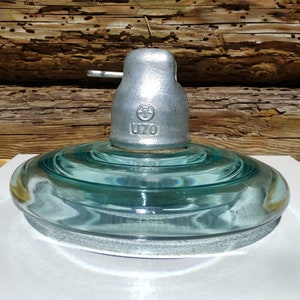 Glass INSULATOR *PS-70E* 2018 Turquoise Blue Diameter 8.85" Weight 127.00oz