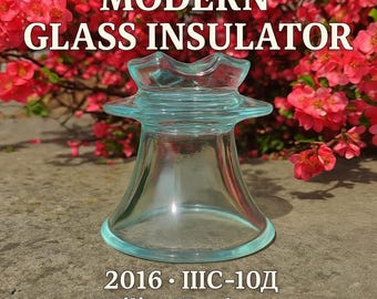 Turquoise Glass Insulator: Modern Electrical Decor, Collector Gift