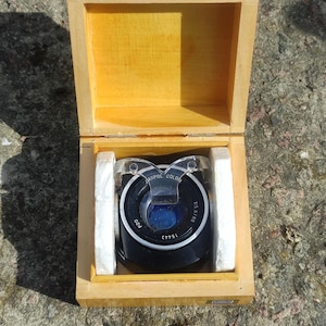 Lens Janpol Color 80mm f/5.6 Vintage Polish Lens | WPZO M42 Mount | With Wooden Box & Manual | 1980s Retro Photography Gift