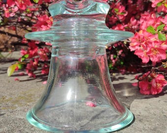 Turquoise Glass Insulator: Modern Electrical Decor, Collector Gift