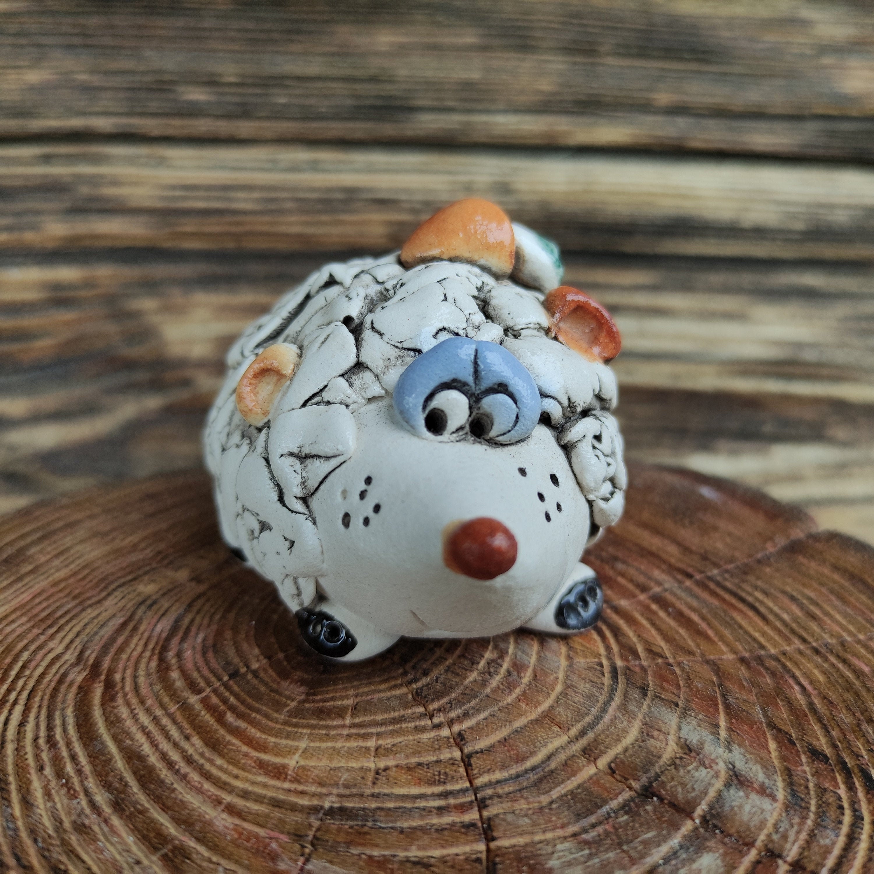 Ceramic Porcelain Hedgehog Figurine Kids Room Decor 1.77 Etsy