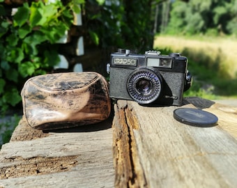 Vintage FED 50 filmkamera: Sovjetunionen kompakt 35 mm, Industar-objektiv, originalfodral
