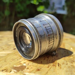 Vintage Lens Industar-26M 50mm f/2.8 Lens with Focusing Tab – USSR, Serial No. 627563