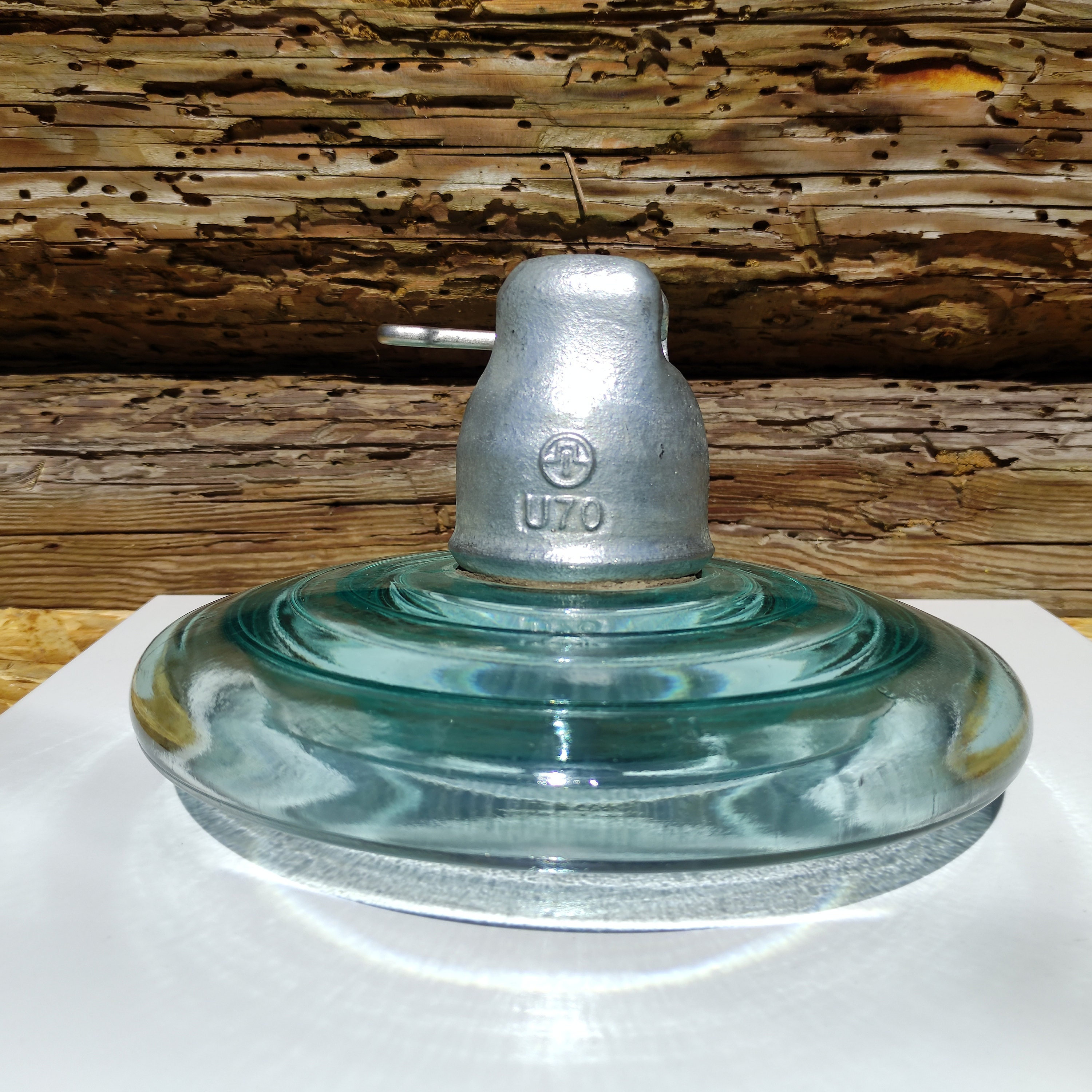 Glass INSULATOR *PS-70E* 2018 Turquoise Blue Diameter 8.85" Weight 127.00oz