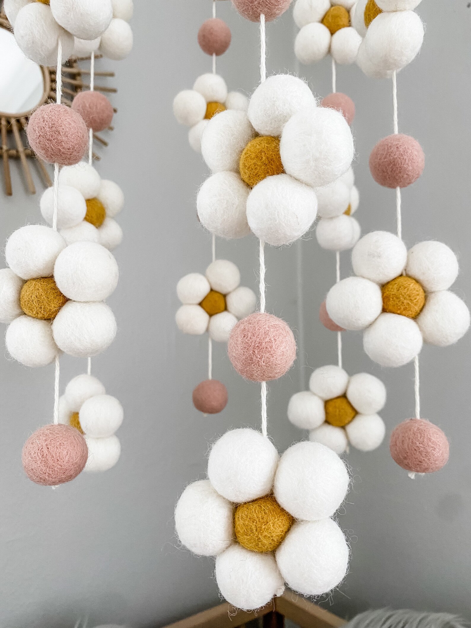 Daisy Nursery Mobile Flower Baby Mobile Daisy Mobile for Etsy