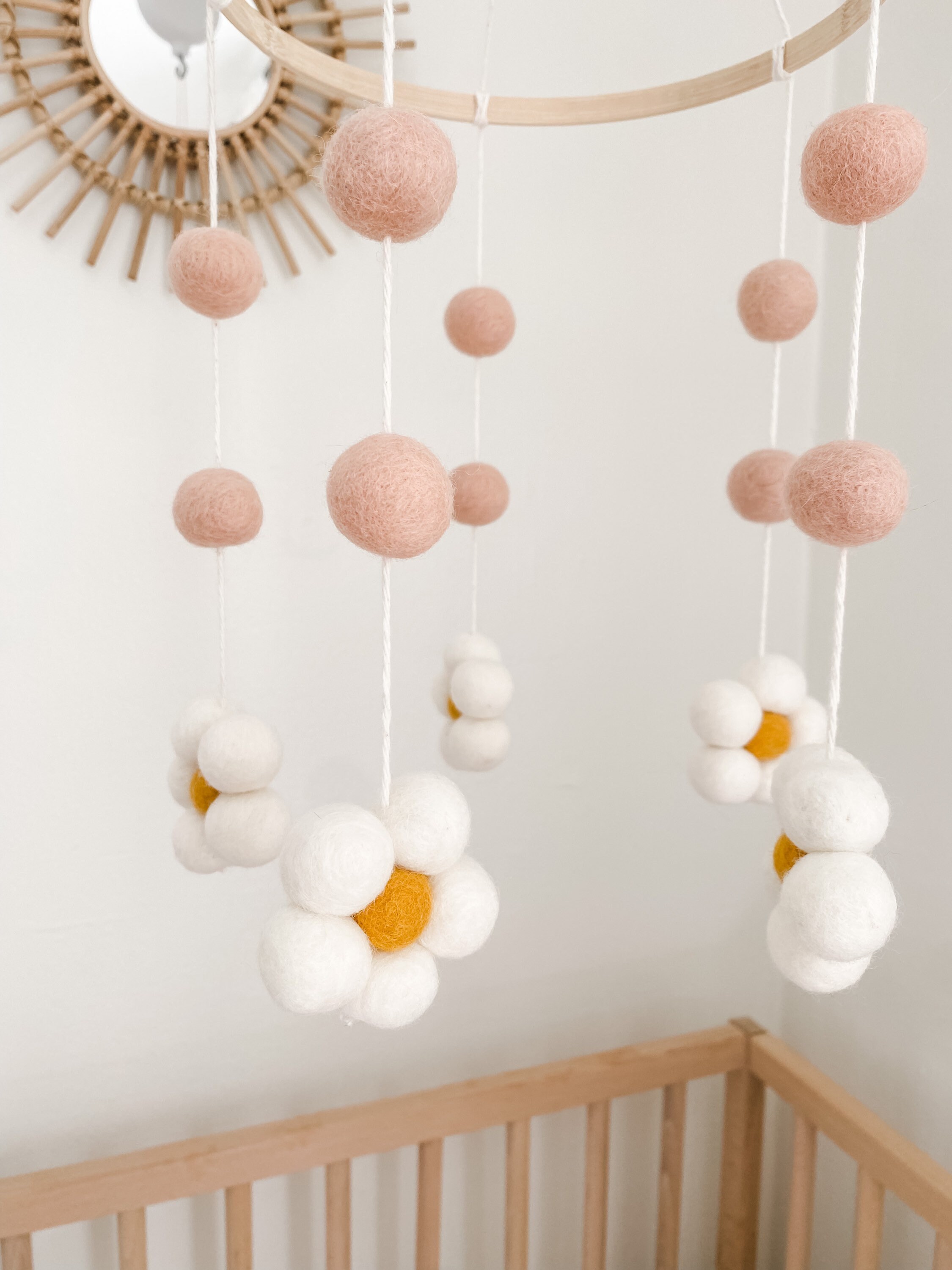 Daisy Nursery Mobile Flower Baby Mobile Daisy Mobile for Etsy